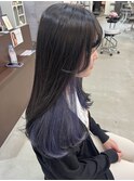 インナーカラー/デザインカラー/ブルージュ/ブリーチなしカラー