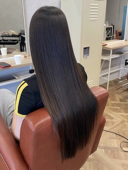 マルクヘアケア(MALQ HAIR CARE)の写真/髪質改善MENUで髪のコンディションを整え、自然なストレートへ。ヘアデザインの幅も広がります★【福井】