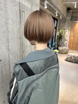オムズポカ 栄矢場町店(OM's poka)&nbsp;ショートカット/ミルクティーベージュ/ベージュカラー/ブリーチ
