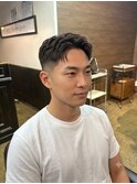ツーブロックショートカルマヘアスリックバックジェットフェード