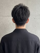 モッズヘアメン 札幌月寒店(mod's hair men)&nbsp;黒髪アップバング大人カジュアル束感メンズショート20代30代p1