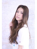 ソア 武蔵小杉(SOAR) トリートメントボルドーベージュカラーのワンレンセンターパート