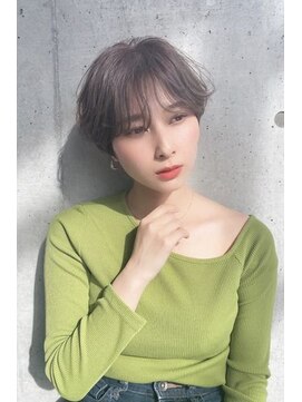 ジーナ 船橋(Zina) 小顔セミウェットウェーブピンクベージュハイライトカラー