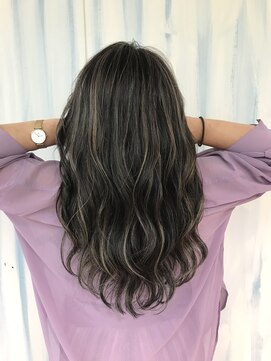 アップ(A+hair) 大人ハイライト_ベージュ系_コントラストハイライト