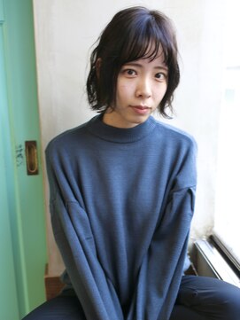 バース(BIRTH) 天神【BIRTH】ブルーグレージュ×ウエーブボブ　2