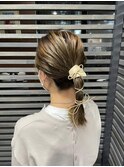 大人かわいい大人女子玉ねぎヘアーアレンジセットお呼ばれ