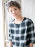 ≪mod's men≫グレイアッシュのフェザーマッシュ束感ショートb