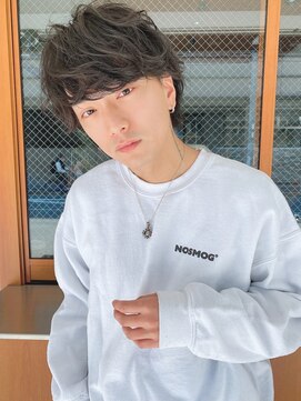 ルービック 和歌山(Rubik's) ツーブロックモテる黒髪束感パーマ