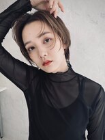 アヴァンスアンス 広島袋町店(AVANCE.ens)&nbsp;マッシュショート×ココアベージュ