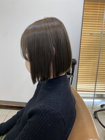 ソワンドゥブレス 大日店 (soin de brace)&nbsp;: 切りっぱなしボブ×オリーブグレージュ