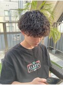 波巻きプードルパーマ　福岡メンズパーマ