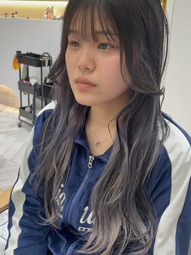 ゼスト フィーノ(ZEST fino) インナーカラー グレー シルバー 卒業カラー 【立川/木村】