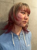 ナループロア ルームー(Nalu pu loa ROOMOO)&nbsp;レイヤーカット/デザインカラー/エンドカラー