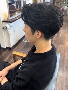 シックス 大竹店(ciQz)の写真/メンズ限定のスタイリスト在籍！髪のお悩みも気軽に相談できる◎再現性の高い技術で朝も楽に♪