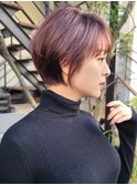 ショートヘア　小顔カット　ボブ　大人　30代40代　表参道　青山