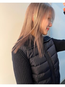 天神美容室 【KASUMI天神美容室】ハイトーン×グレージュ