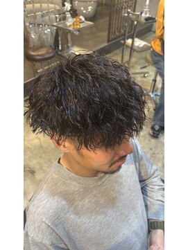 ルーメン 岐阜(ROOO MEN) メンズカットツーブロックマッシュツイストスパイラルパーマ