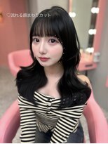 ボタン シブヤ(VOTAN SHIBUYA)&nbsp;黒髪/ブルーブラック/韓国ヘア/渋谷/レイヤー/顔まわり