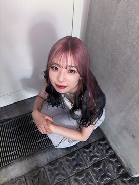 ザ オーダー(THE ORDER) ホワイトピンクとグレーの透明感グラデーションルーツカラー