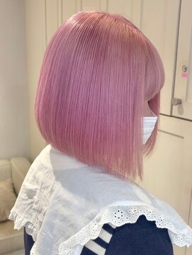 ベレーザ 渋谷(BELEZA) 11588髪質改善ラベンダーミルクティーパープル切りっぱなしボブ