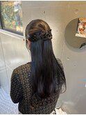 韓国風カチモリハーフアップ 博多美容室／博多ヘアセット