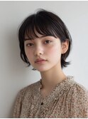 大人の抜け感ショートボブ