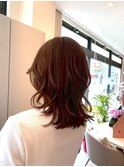 くびれヘアゆるレイヤーミディ