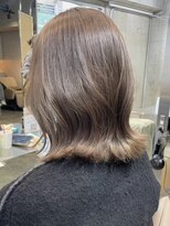 サンクマーケット 渋谷(cinq MARKET) 渋谷ミディアムレイヤーオリーブベージュオリーブブラウンカラー