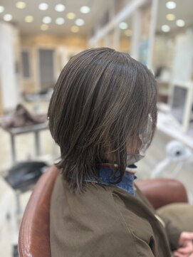 ナチュラル白髪ぼかしレイヤー