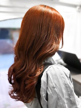 ラレイ ハラジュク(Lalei harajuku) 【白石】ブリーチなし赤髪ワインレッド暖色艶カラーミディアム