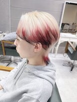 デイズ(days)&nbsp;ホワイトカラーウルフに毛先エンドカラーデザインカラー