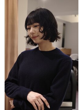 サンクス イース(SANKS . iisuu) レイヤーボブパーマ