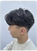 20代◎ナチュラルパーマ×マッシュで小顔効果