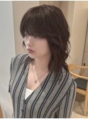 ミディアムパーマ/ニュアンスパーマ/ランダムパーマ/ブラウン