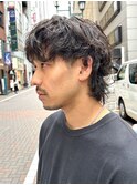 メンズウルフ メンズマッシュウルフ メンズパーマ銀座