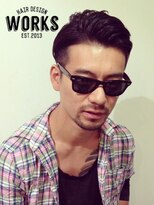 ワークス ヘアデザイン(WORKS HAIR DESIGN)&nbsp;サイド、えり足を刈り上げた男くさい七・三スタイル