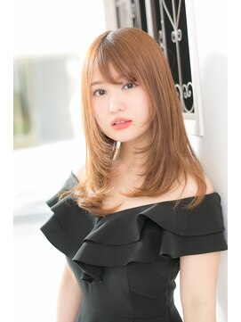 クロスケア(X CARE) ハニーキャラメルカラー ストレートスタイル