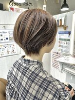 ハナビ(hanabi) 髪質改善　ショート　ベージュアッシュ　