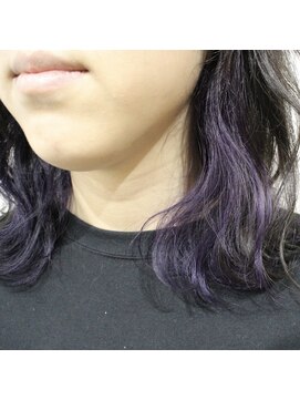 デコヘアーフラッペ(DECO HAIR frappe) パープルのインナーカラー