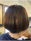 ボブ×縮毛矯正