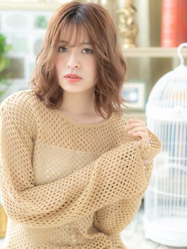 カバーヘア イヴ 戸頭店(COVER HAIR EVE) 韓国風ハイライトゆるふわシースルーバングa戸頭20代30代40代