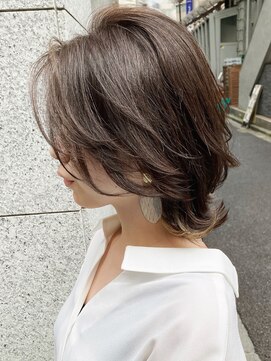 ドゥ(Du) リバース巻き カーキアッシュ インナーカラー