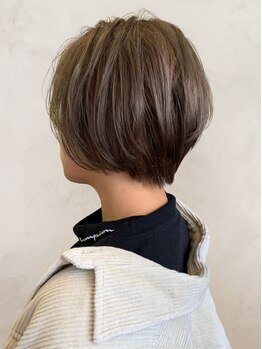 モダ 静岡(MODA)の写真/髪質に合わせてお客様に似合うショートをご提案！縮毛矯正でクセを抑え、うる艶ショートヘアに★
