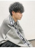 men'sshort×ニュアンスパーマ