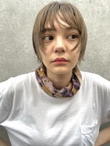 メゾンアミリ(Maison AmiLi)&nbsp;デザインカラー/オリーブベージュ/ウエットヘア【千葉／パーマ】