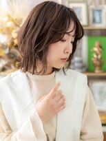 カバーヘア ブリス 北浦和(COVER HAIR bliss)&nbsp;透け感小顔バレイヤージュ外ハネミディアムa北浦和20代30代40代!