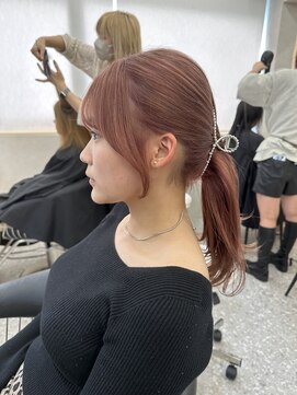 ロンド マーレ 天神大名店(Lond mare) イメチェン/チェリーブラウン/フェミニン/束感/髪質改善