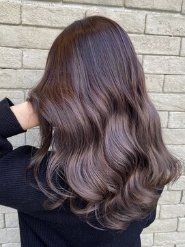 ラックスビー スカイ 大阪梅田店(LUXBE SKY) ブリーチなしダブルカラー 艶髪ピンクベージュニュアンスカラー