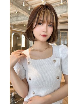 ロンドアリシア 金山(Lond Alexia) イヤリングカラー 縮毛矯正 韓国風 ダブルカラー 髪質改善_4321