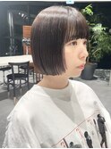 レイヤーカット/ウェットへア/オリーブベージュ/表参道